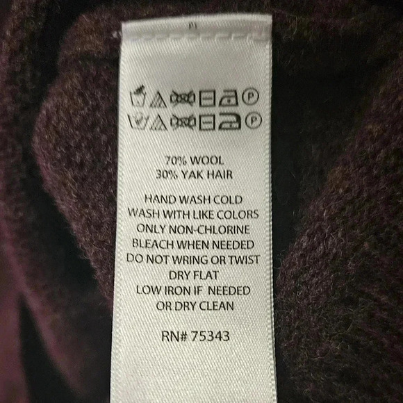 Nanette Lepore Cowl Neck Side Slit Pullover Sweater Wool& Yak blend Sz M - Picture 5 of 9